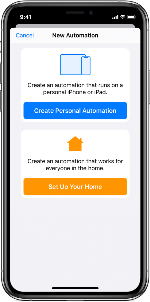 New automation when automation already exists in the Shortcuts app.