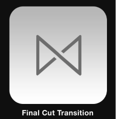 Icono de la transición de Final Cut en el explorador de proyectos