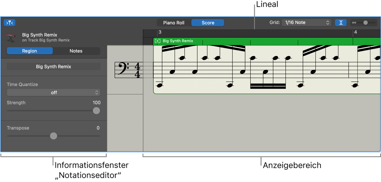 Der Notationseditor