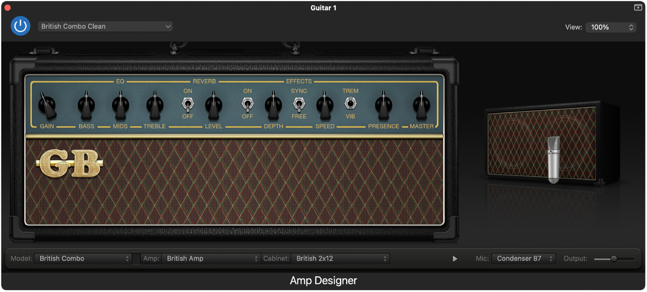 Plug-in Amp Designer.