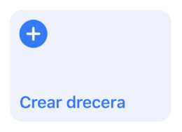 Botó “Crear drecera” a Les meves dreceres