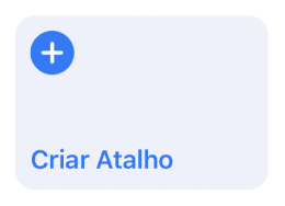 Botão “Criar Atalho” em Meus Atalhos