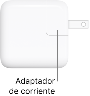 El adaptador de corriente USB-C de 30 W.