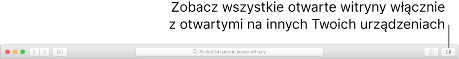 Pasek narzędzi z widocznym przyciskiem Pokaż wszystkie karty.