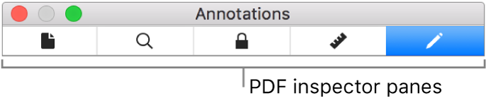 The PDF inspector panes.