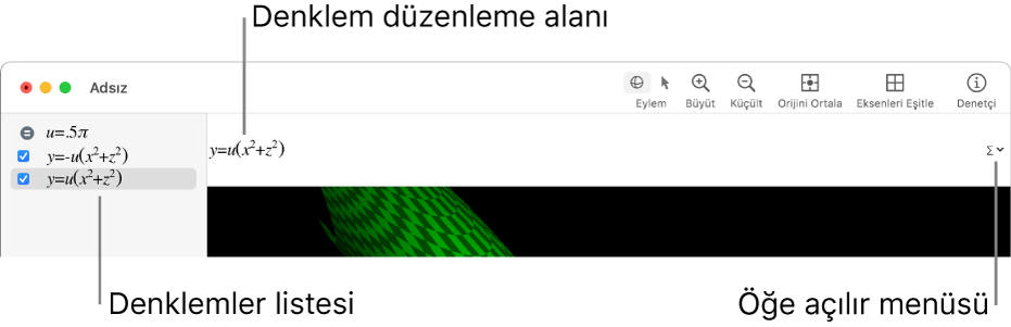 Grafik Çizer penceresi.