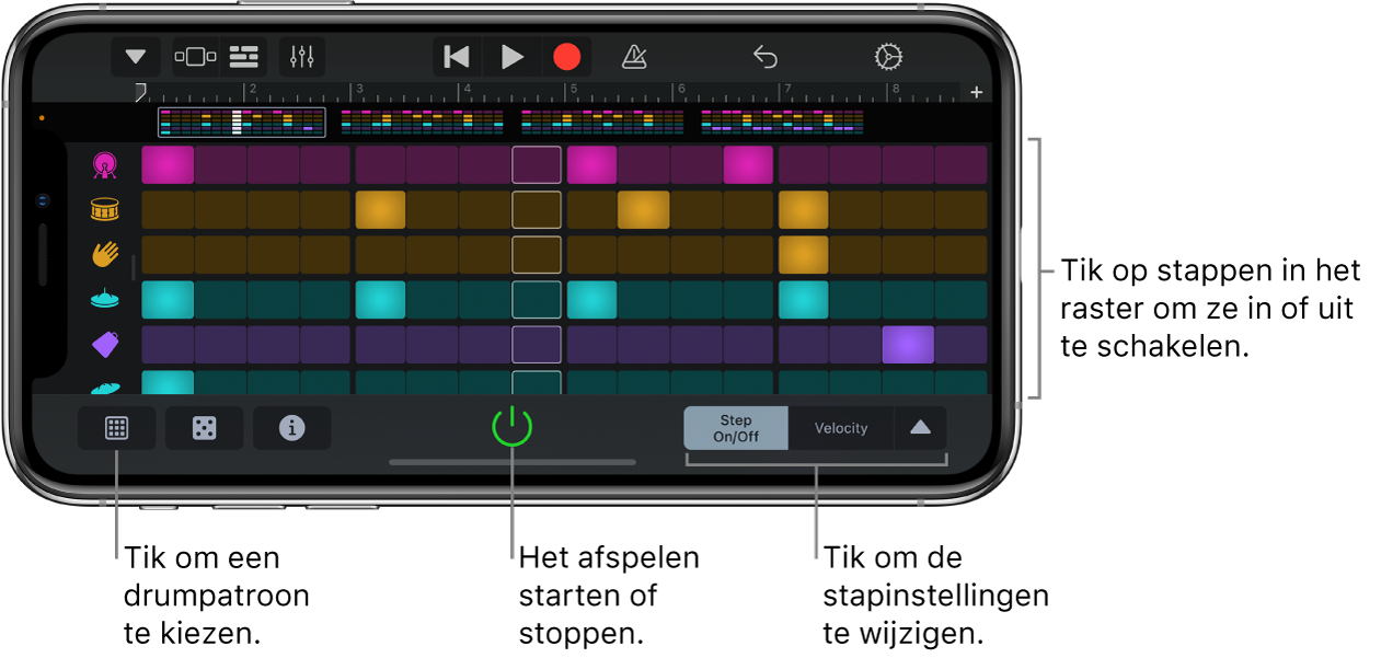 Touch-instrument Beatsequencer