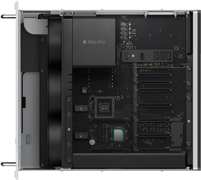 Hình ảnh bên trong Mac Pro.