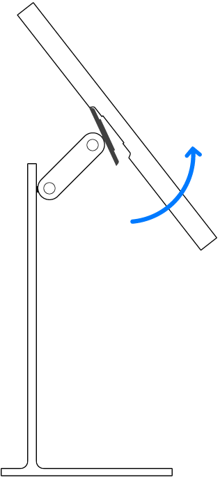 显示器从 Pro Stand 拆卸下来。