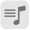 Music playlist icon