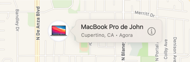 Ícone Informações do MacBook Pro do João.