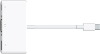 USB-C VGA kelių prievadų adapteris.