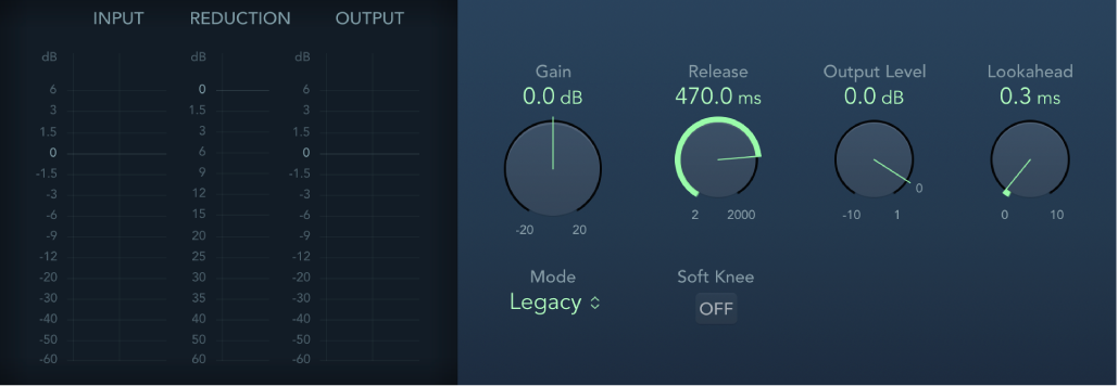 Das Fenster „Limiter“