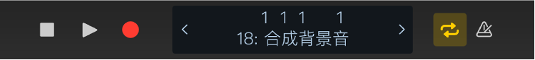 圖表。控制列顯示畫面和播放、錄音和導覽專案按鈕。