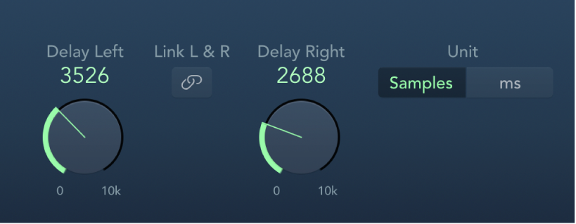 Abbildung. Fenster „Sample Delay“