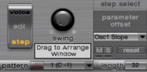 Abbildung. Taste „Drag to Arrange Window“