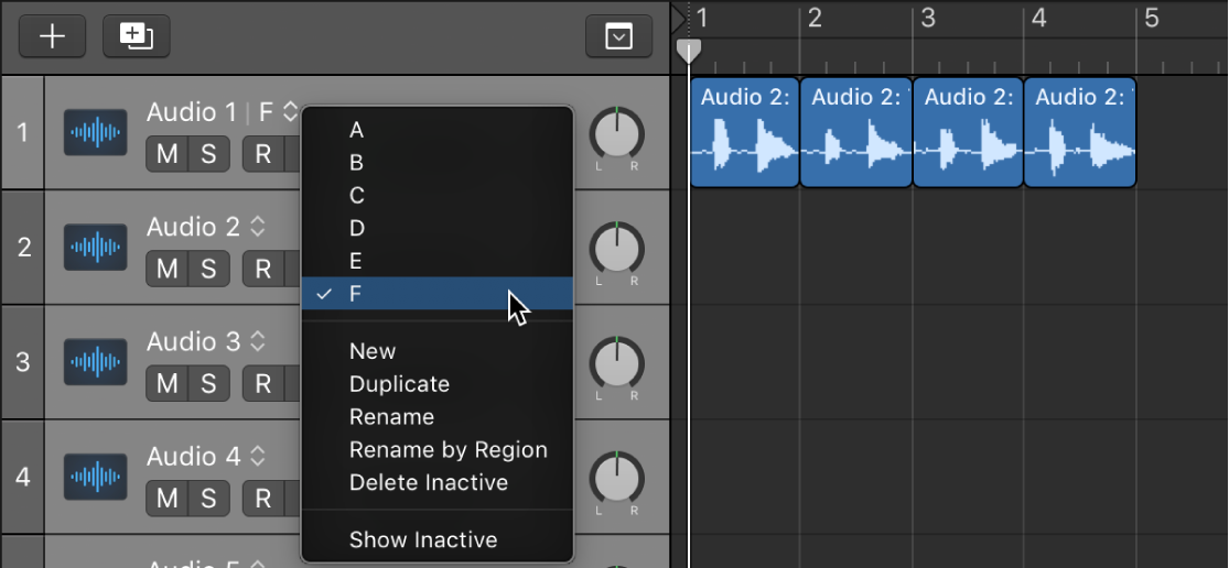 Figure. Takes accessible as track alternatives.