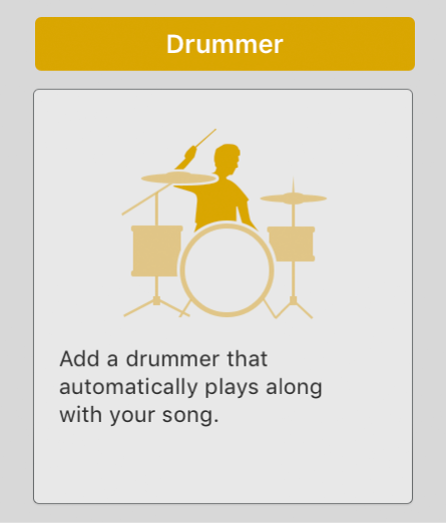 Figure. Drummer icon in the New Tracks dialog.