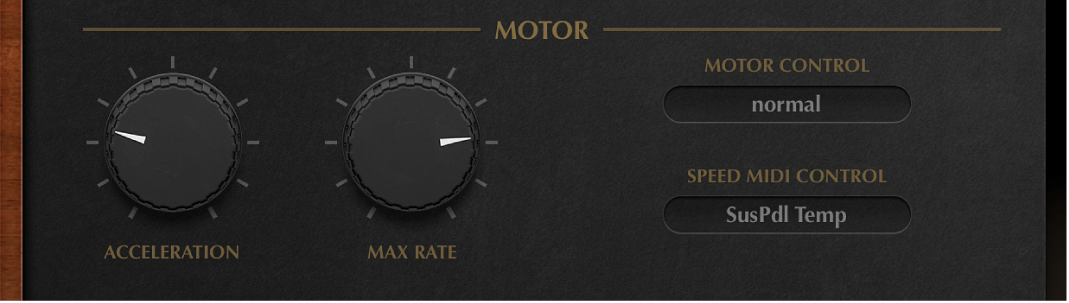 Figure. Vintage B3 Rotor Cabinet Motor parameters.