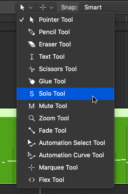 Figure. Open Tool menu.