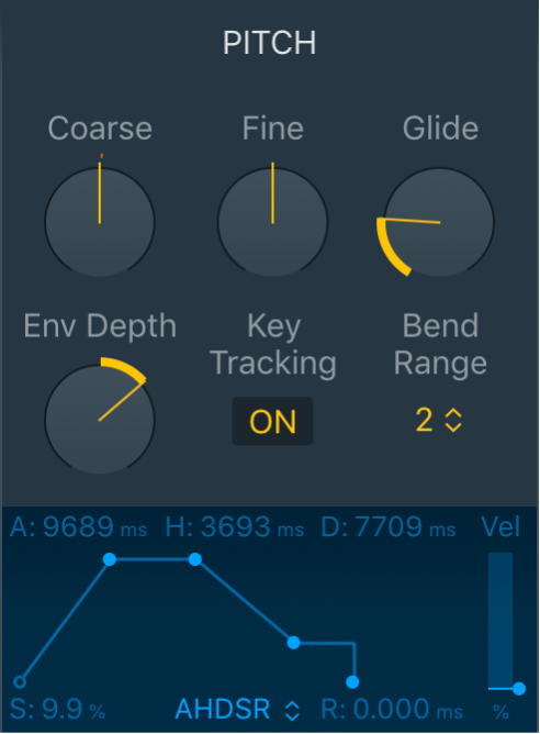 Figure. Quick Sampler Pitch parameters.