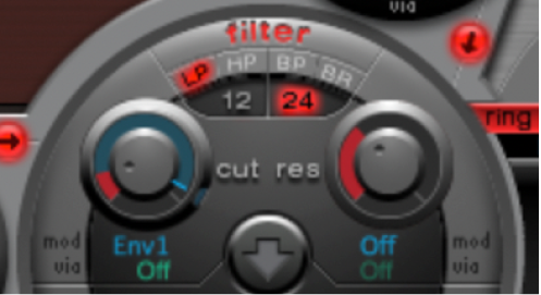 Figure. LFO modulation adjustment.