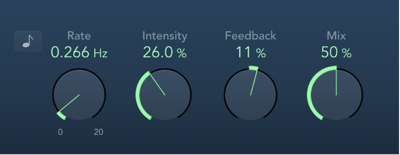 Figure. Flanger effect window.