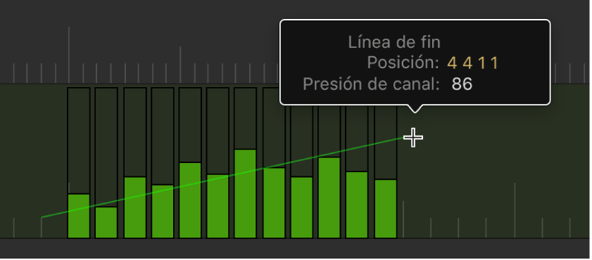 Ilustración. Se está arrastrando una línea con la herramienta Línea.