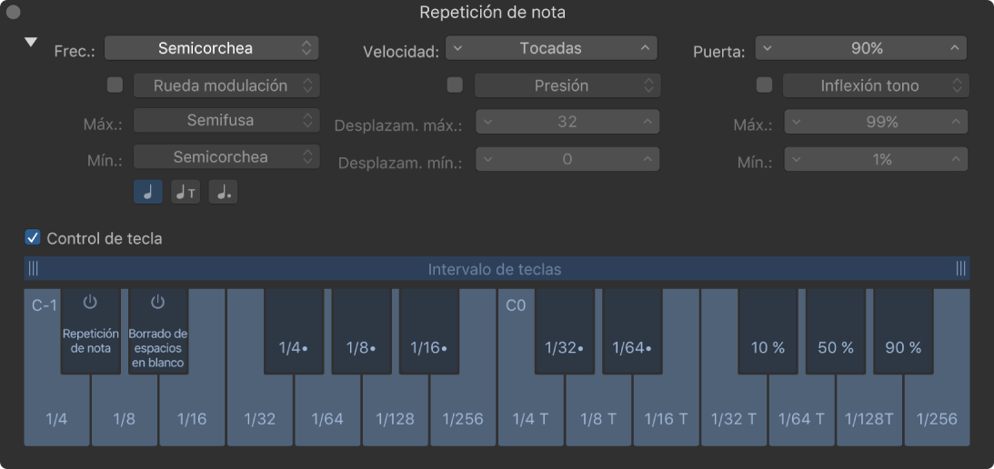 Ilustración. Teclado “Repetición de nota”.