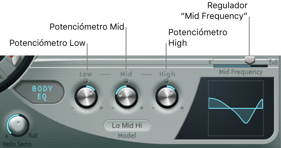 Ilustración. Parámetros de “Basic EQ”.