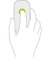 An illustration symbolizing a click on a mouse.