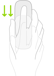 An illustration symbolizing how to use a mouse to go to the Home screen.