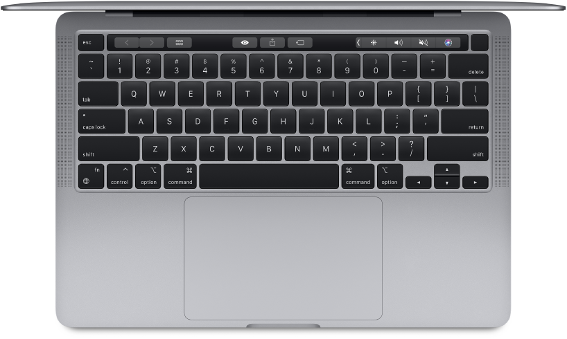 Oberseite des 13" MacBook Pro.