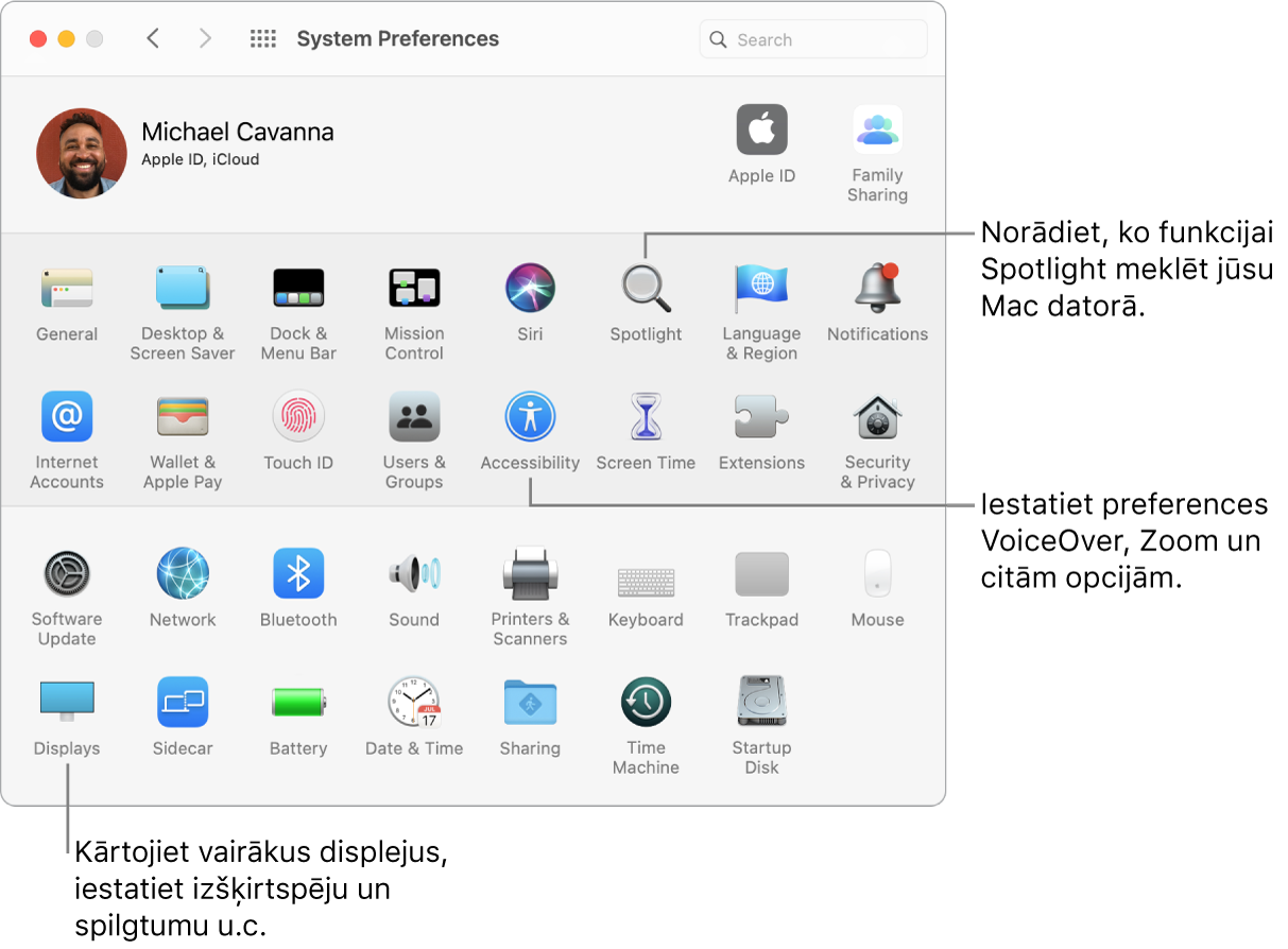 Logs System Preferences.