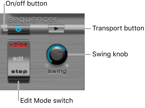 Figure. Step Sequencer global parameters.