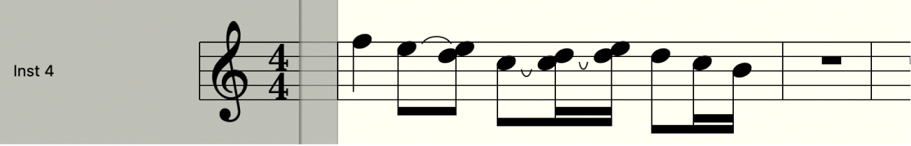 Figure. Objets note avec et sans correction de superposition