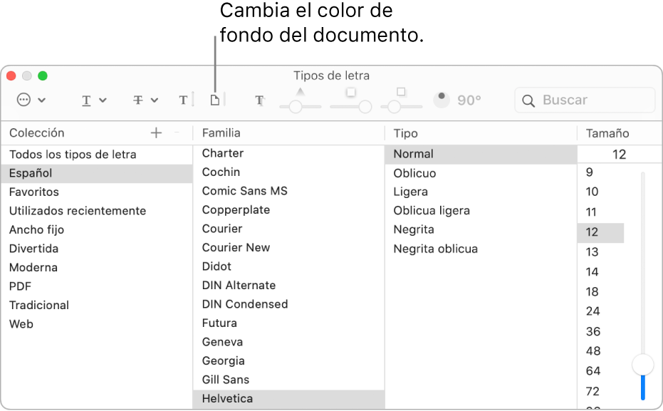 Cambia el color de fondo de tu documento.