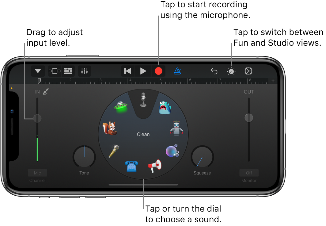 Audio Recorder Touch Instrument