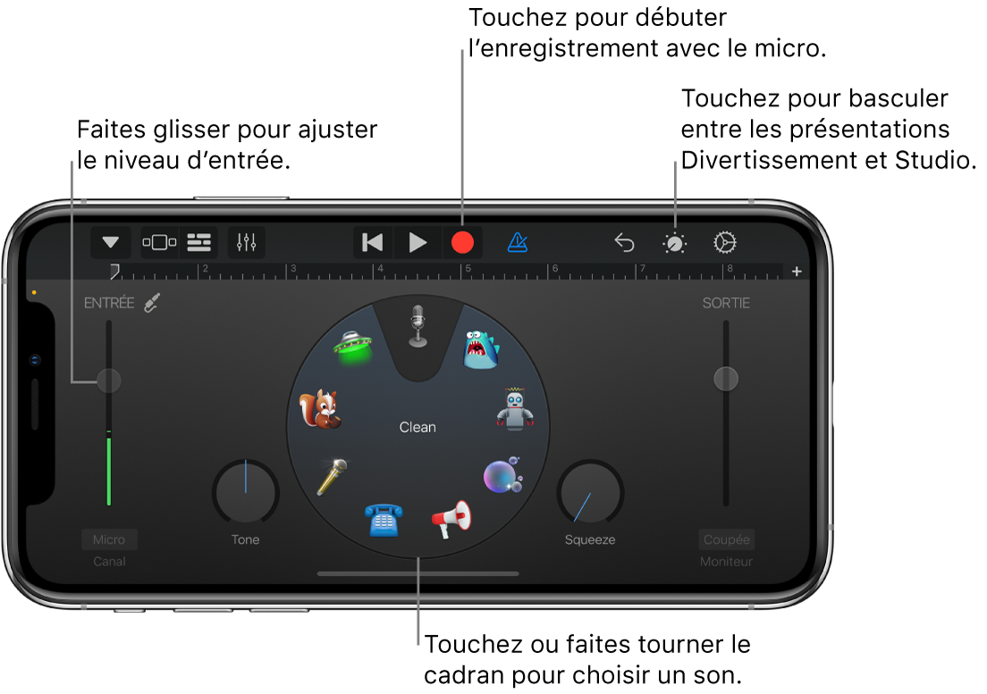 Instrument tactile Audio Recorder