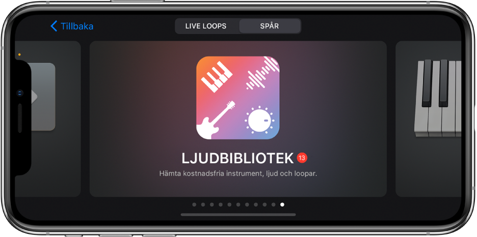 Ljudbiblioteket i ljudbläddraren