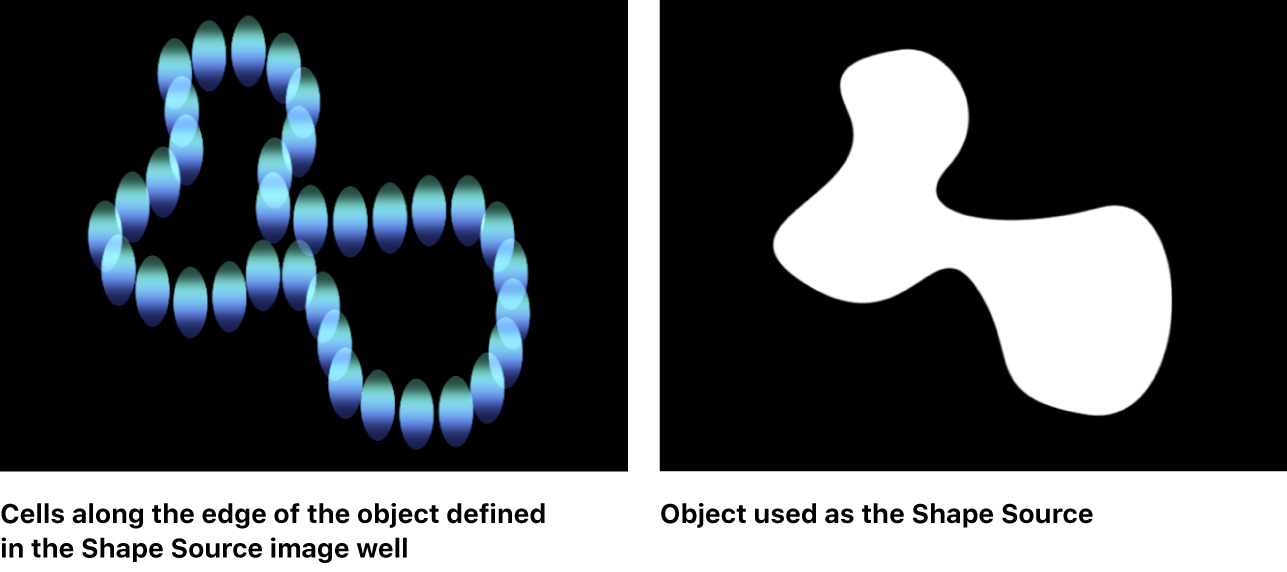 Canvas showing replicator set to Geometry shape