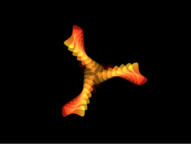 Canvas showing replicator with Opacity animating over the duration of the behavior