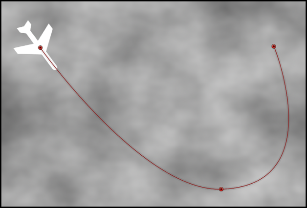 Canvas showing Motion Path behavior