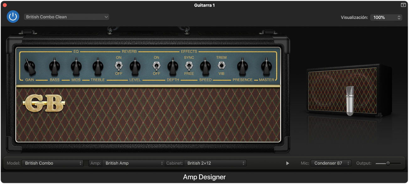 Módulo Amp Designer.