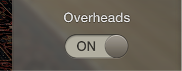 Abbildung. Schalter „Overheads“ in Drum Kit Designer