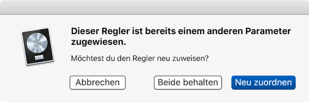 Abbildung. Dialogfenster für die Neuzuweisung eines Controllers.