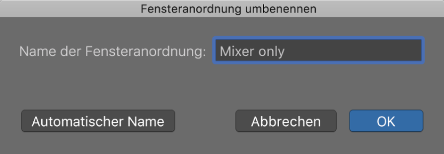 Abbildung. Dialogfenster „Fensteranordnung umbenennen“