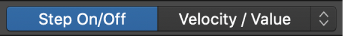 Edit Mode selector in the Step Sequencer menu bar.