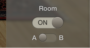 Figure. Drum Kit Designer Room switch.