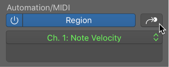 Figure. Automation/MIDI Cycle Through button.